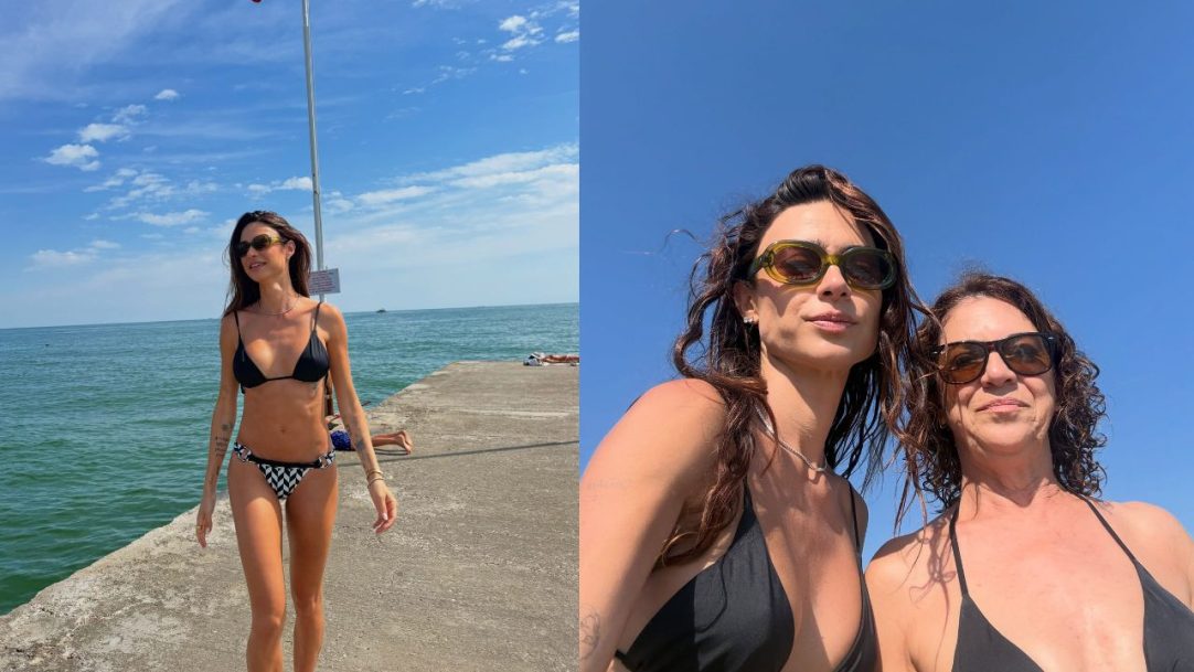 Thaila Ayala aproveita verão europeu na Itália com a mãe e exibe look de biquíni