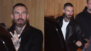 Maroon 5, atração do Rock in Rio, é tietado antes de show em São Paulo