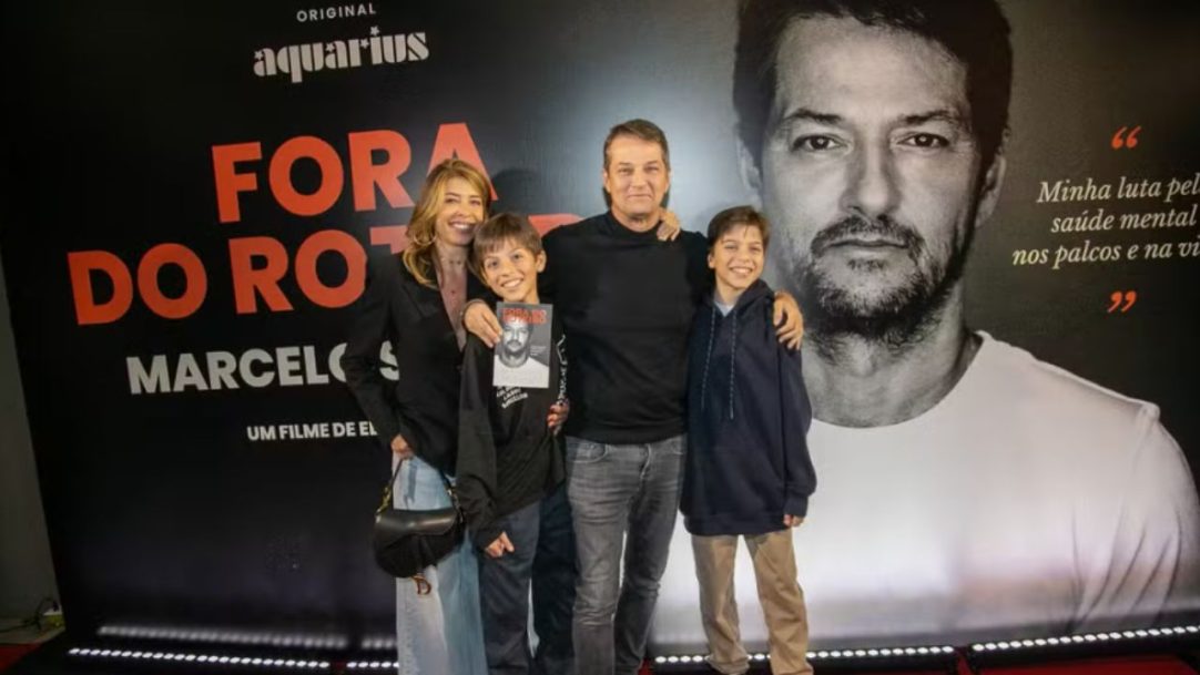 Marcelo Serrado reúne famosos em lançamento de documentário