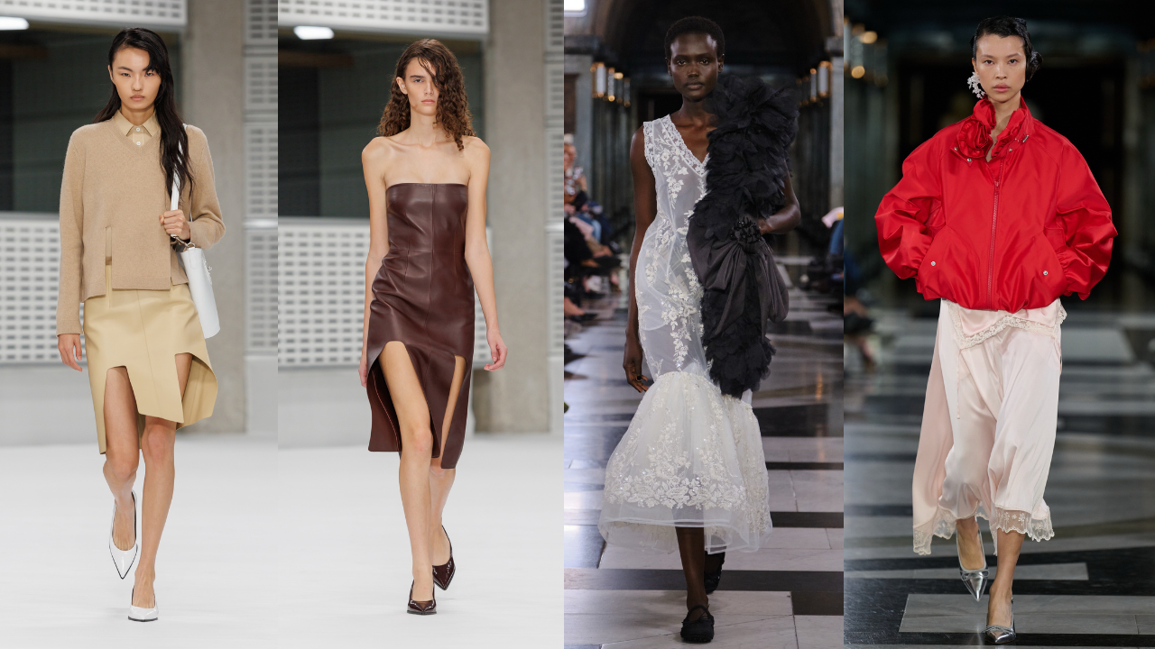 Londres Fashion Week destaca couro, volumes e silhuetas marcantes com presença brasileira nas passarelas