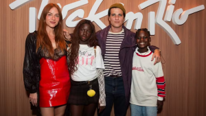 Giovanna Ewbank e Bruno Gagliasso curtem show do Stray Kids com os filhos no Rock In Rio