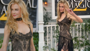 Nicole Kidman veste Pieter Mulier em primeiro look para Atelier Versace
