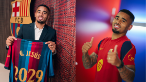 Barcelona anuncia Gabriel Jesus como novo reforço, e brasileiro exalta elenco