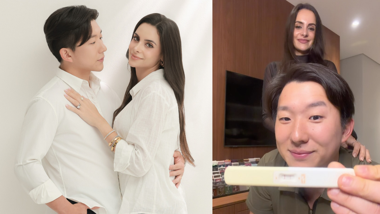 Pyong Lee anuncia gravidez de Natália Nasser e celebra chegada de novo integrante à família