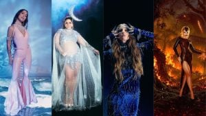 Famosos apostam em produções elaboradas para baile de Halloween em São Paulo