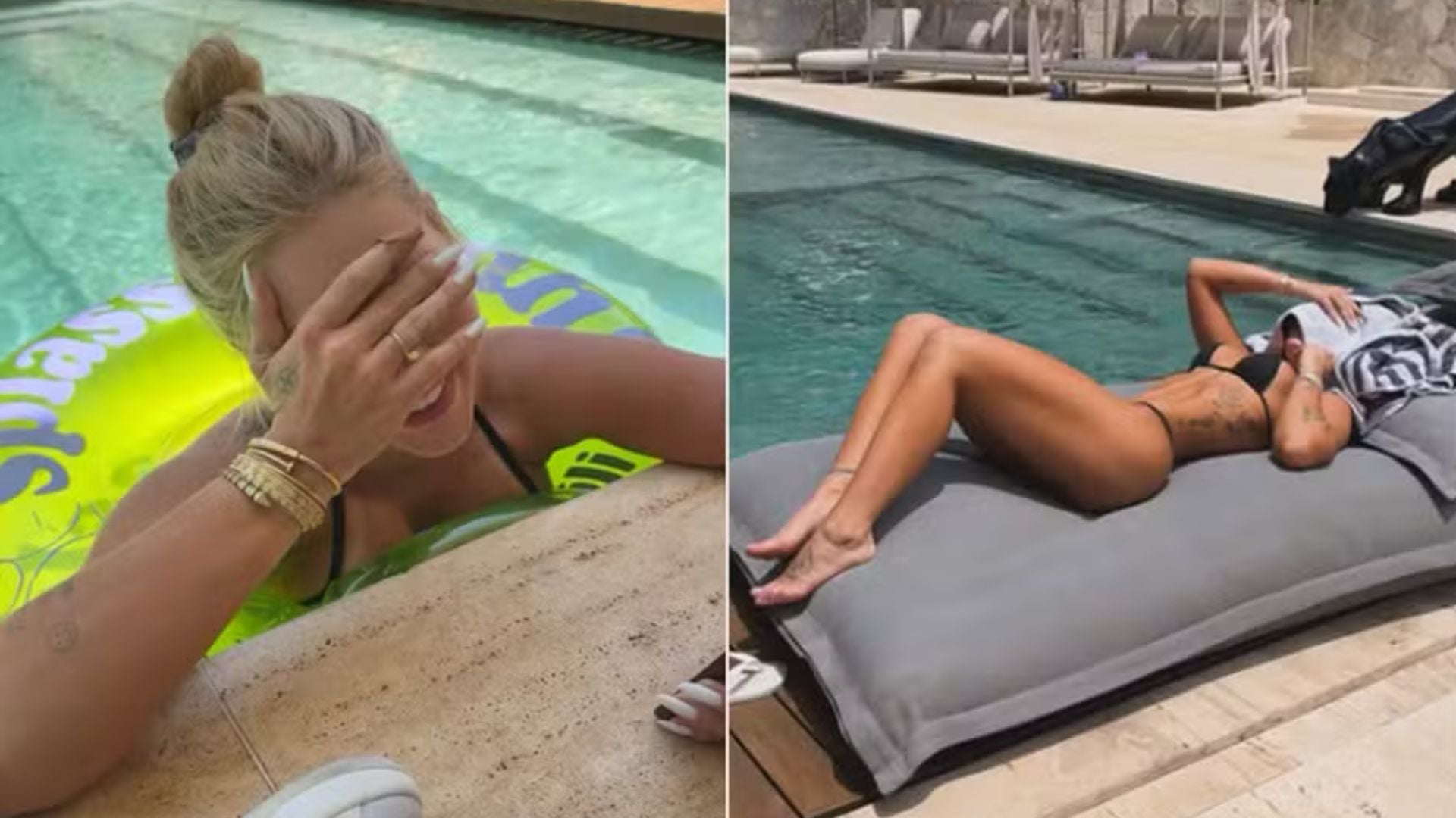 Virginia Fonseca aproveita piscina após noitada e recebe Zé Felipe
