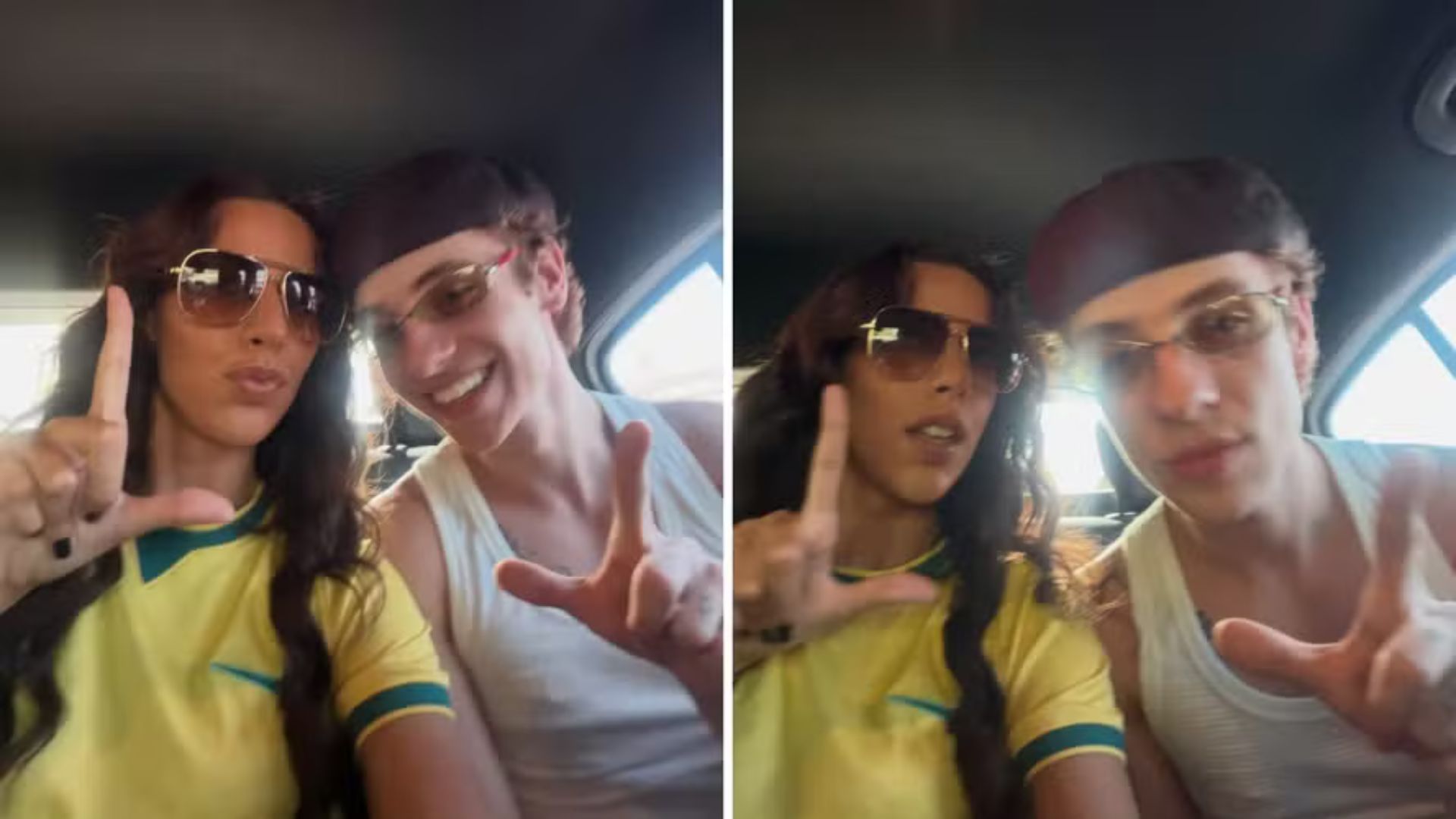 Juliano Floss posa ao lado de Marina Sena e repercute com frase bem-humorada sobre Lula