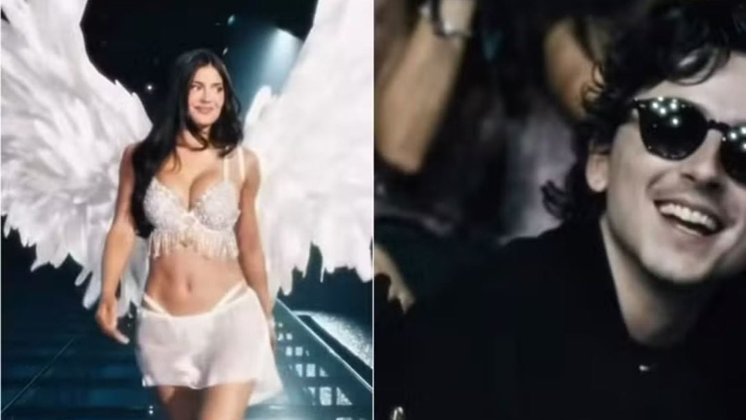 Reação de Timothée Chalamet ao ver Kylie Jenner na passarela da Victoria’s Secret viraliza na web