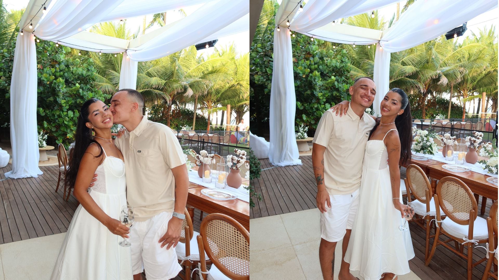 João Gomes e Ary Mirelle celebram dois anos de casamento com declarações românticas