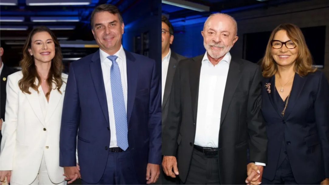 Flávio e Lula chegam para o último debate presidencial do segundo turno na TV Globo