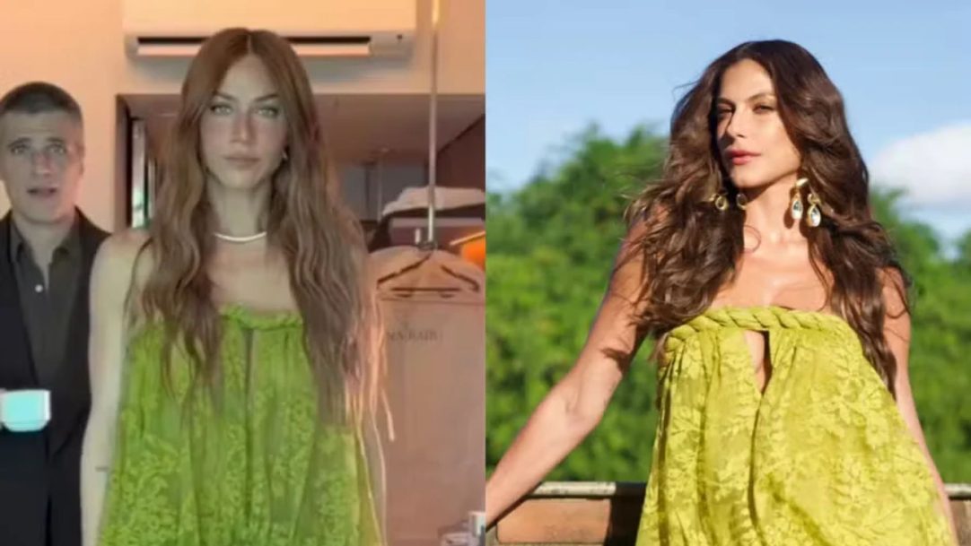 Giovanna Ewbank e Mari Gonzalez aparecem com o mesmo look de R$ 16 mil em casamento de Juliette e Kaique Cerveny
