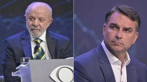 Lula e Flávio Bolsonaro trocam acusações e apresentam propostas no primeiro debate do segundo turno