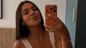 Duda Guerra aparece em festa com filho mais novo de Faustão
