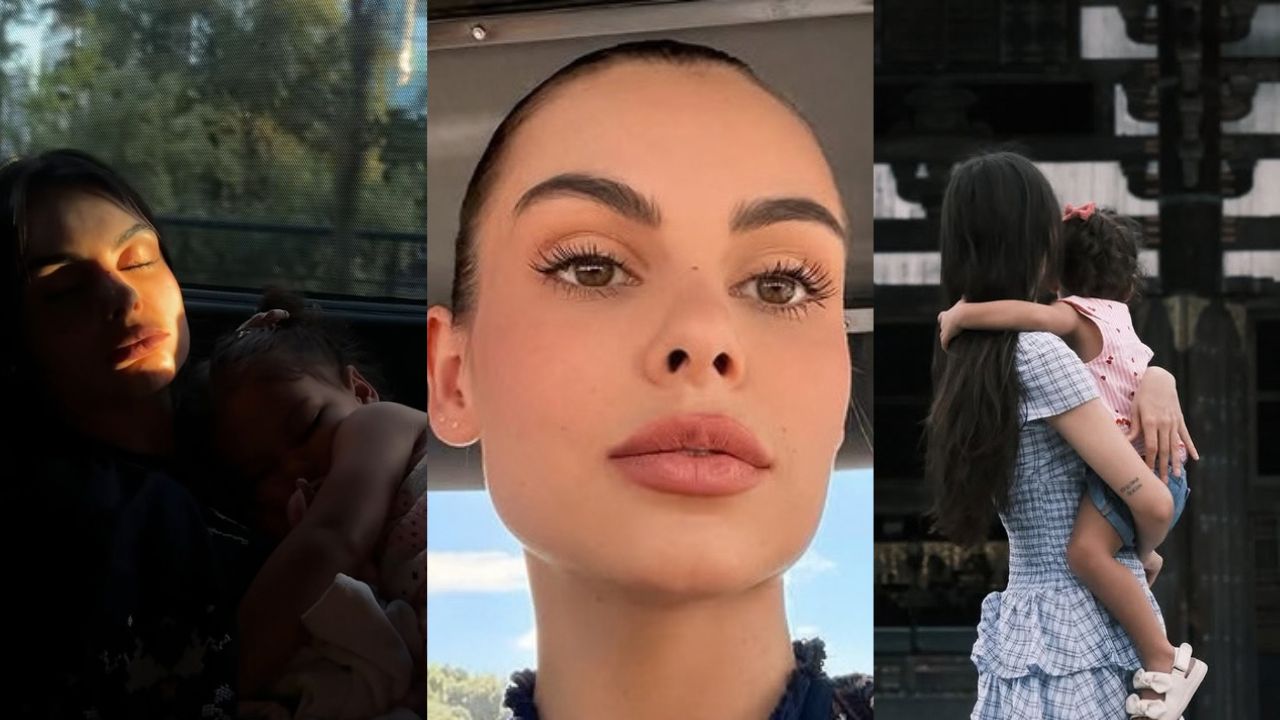 Amanda Kimberlly mostra desafios de viajar com filha pequena