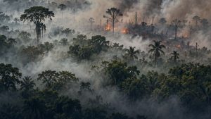 Queimadas no Amazonas disparam após 1º turno, com oito em cada dez focos em áreas privadas