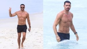 Cauã Reymond curte praia sozinho em meio a rumores de affair