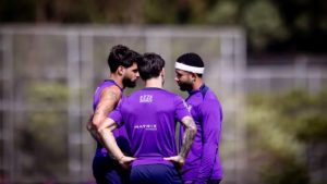 Corinthians reúne trio GYM com Garro, Yuri e Memphis após quatro meses