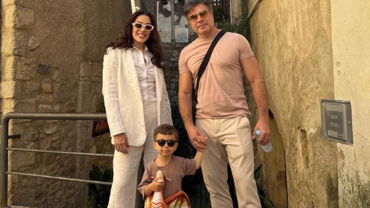 Claudia Raia e Jarbas Homem de Mello contam como conciliam turnê nacional e filho de 3 anos