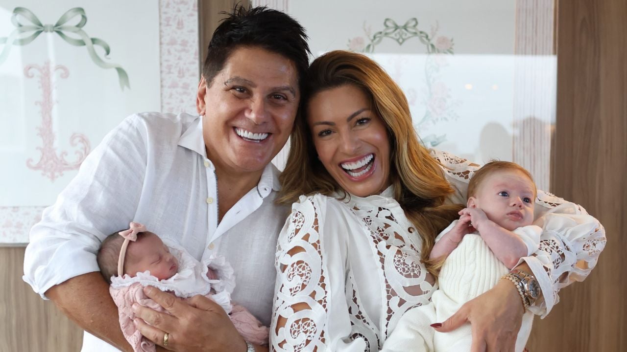 Elaine Mickely e Cesar Filho celebram chegada de dois netinhos com dois meses de diferença