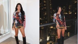 Ana Castela usa microshort e chama atenção por pernas musculosas