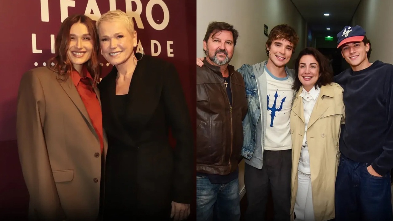 João lucas recebe família em estreia VIP de sua peça