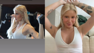 Karoline Lima mostra braço definido durante treino e reage a acusações de imagem feita por IA